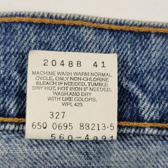 Vintage 90's Levis 560 Jeans Mens sz 36x34 Loose Fit Tapered Leg Blue Denim USA - Picture 5 of 16